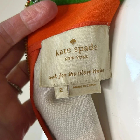 Kate Spade, New York women’s multicolored striped Nico shift dress. Size 2. - Picture 5 of 10